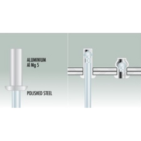 Hermetinės kniedės nerūdijančio plieno Ø 3,2-6 mm. | Boltlita - Tvirtinimo detalės ir įrankiai